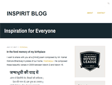 Tablet Screenshot of inspiritblog.com